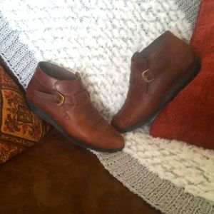 Clark's Brown Leather Ankle Boots